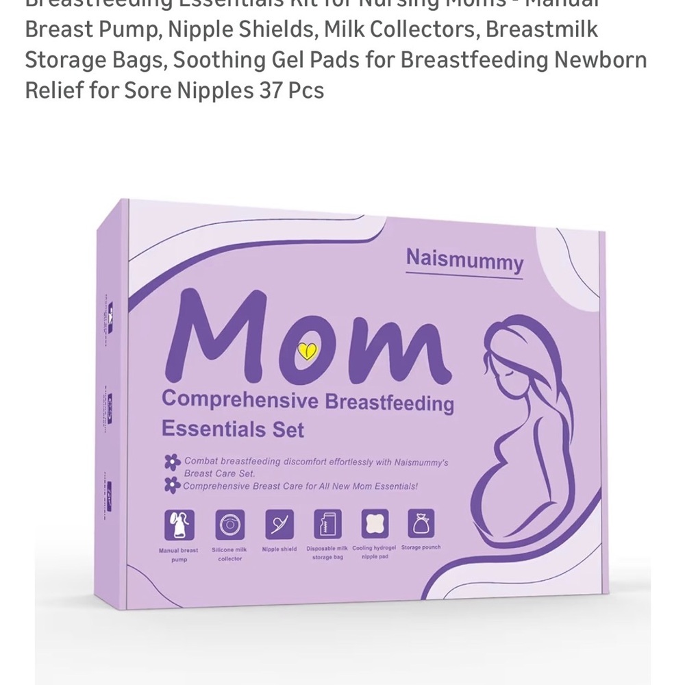 Purple Breastfeeding Essentials Set